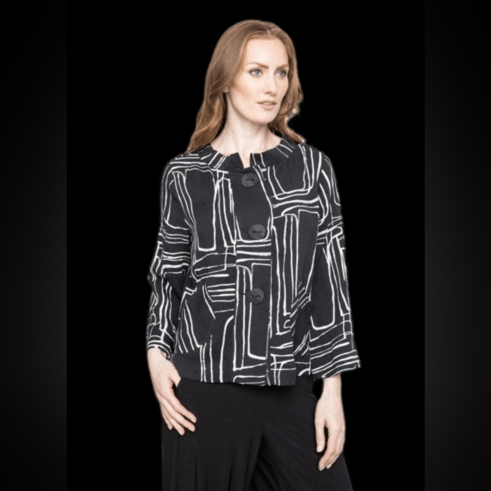 Liv By Habitat Print Modern Jacket Small NWOT
